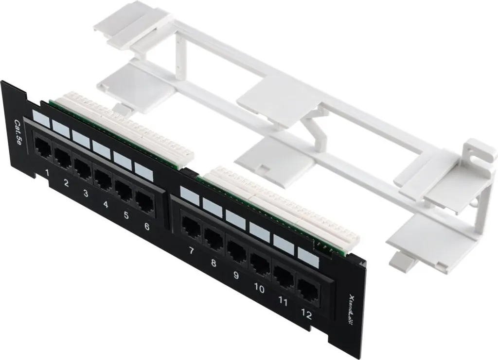 Pannello Patch 12 Porte Cat5e XtendLan | Ideale per Lab Domestico