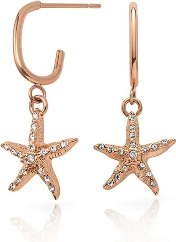 Boucles d'oreilles Paul Hewitt Sea Star Hoops Rose Gold PH-ER-S-R