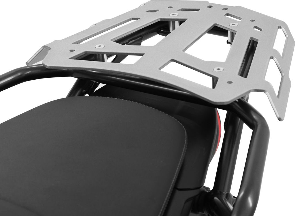 ZIEGER Gepäckbrücke kompatibel mit Moto Guzzi V85 TT silber