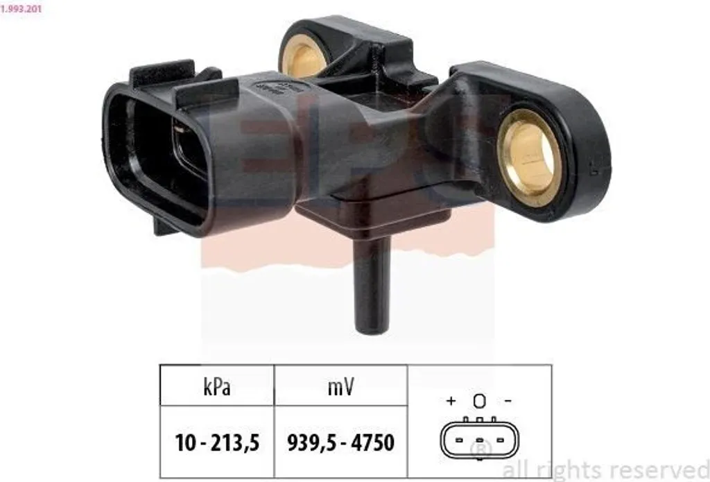 Capteur de pression d'admission pour Mazda 2.3 - Sonde de rechange MAP