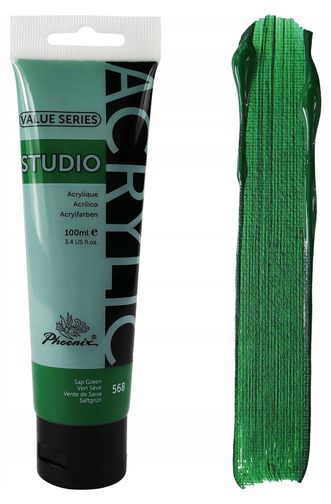 Artist's Phoenix Dunkelgrün Acrylfarbe 568 Saftgrün 100ml Produktbild 