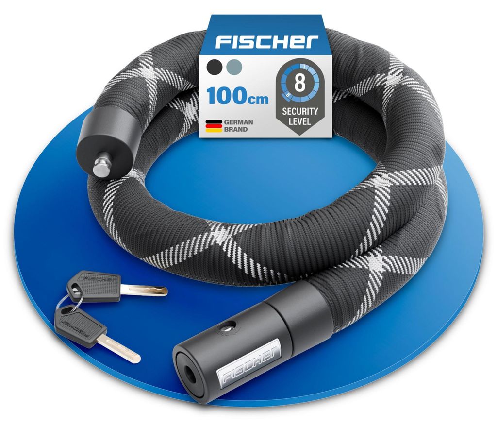 FISCHER Kettenschloss PROTEC SILENCE - 100 cm, Produktbild 