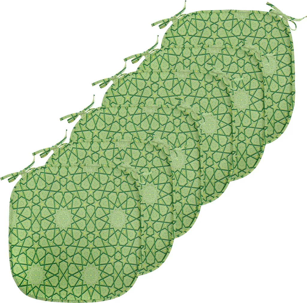 Coussin de siège anti-tache et antidérapant lot de 6 vert tilleul 40cm