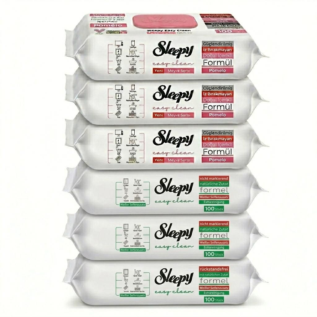 Čisticí ubrousky Sleepy Easy Clean – 3x100 Pine + 3x100 Obrázek produktu 