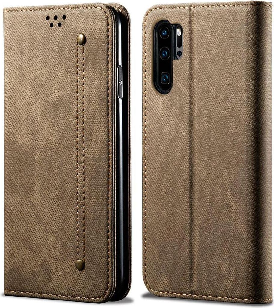 Huawei P30 Pro Hülle, LaimTop Denim Leder Brieftasche Produktbild 
