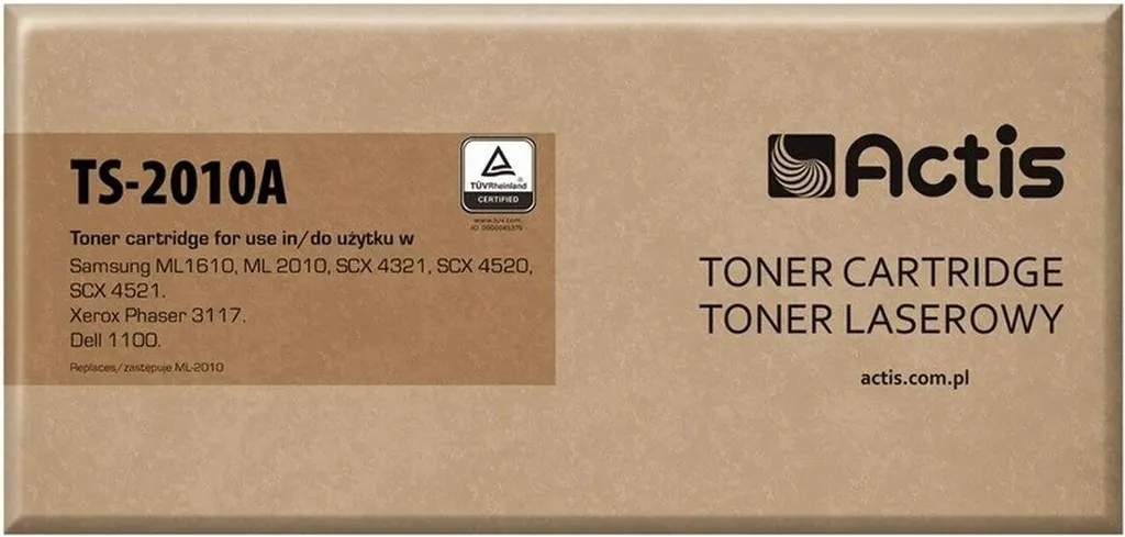 Toner noir Actis TS-2010A pour imprimante Samsung ML-1610D2 ML-2010D3