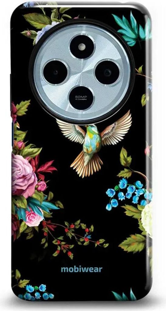Handyhülle für Xiaomi Redmi 14C 4G, Mobiwear Elite Pro, Nachtkolibri