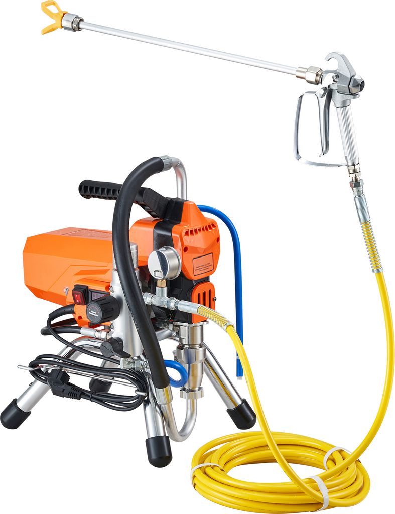 SucceBuy Überarbeiteter Produkttitel: 2200 W Airless-Farbspritzgerät, Hochdruckschlauch, 3000 PSI, bürstenloser Motor mit 2 l/min, ideal für In...