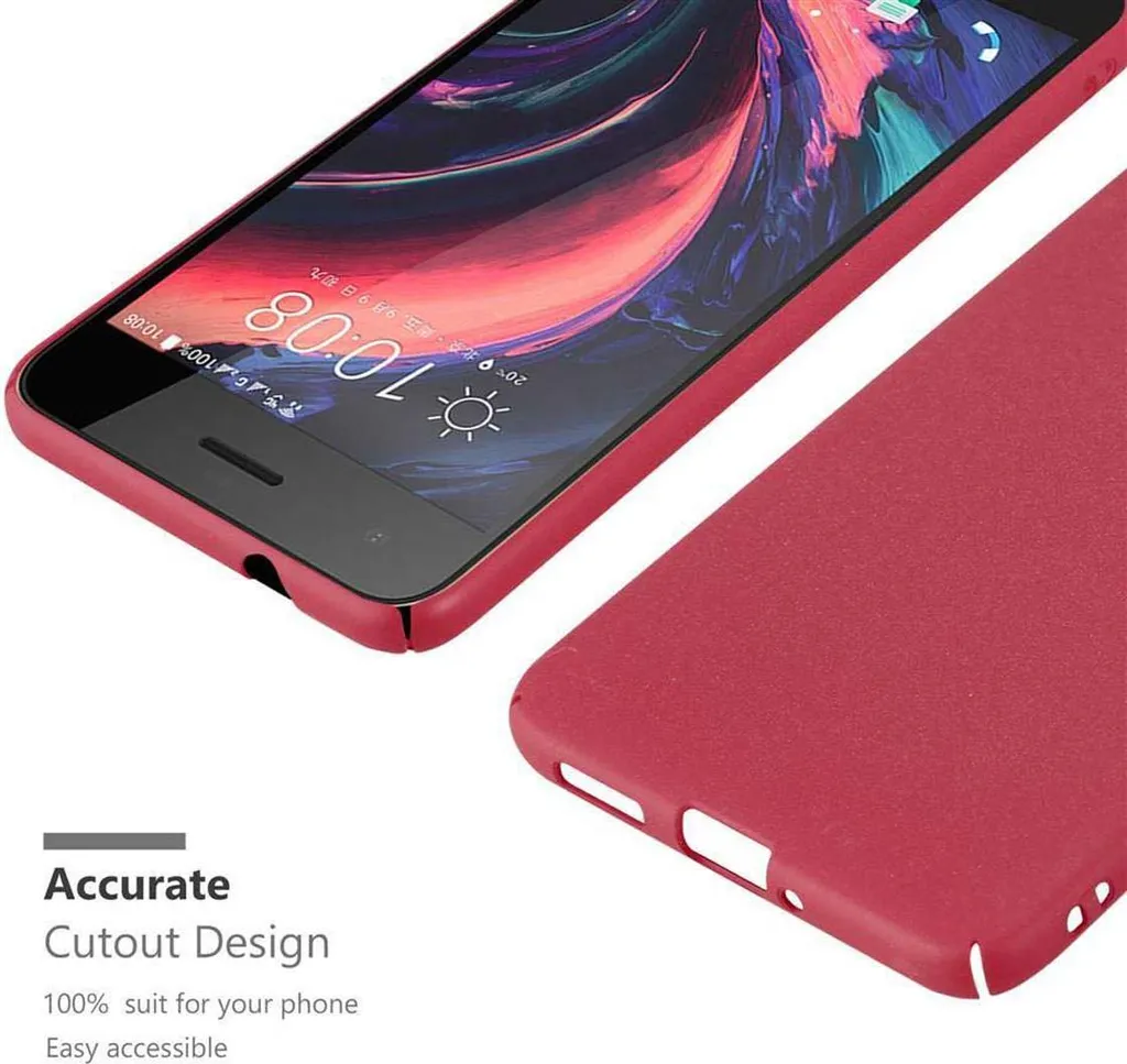 Custodia Cadorabo Rosso per HTC Desire 10 PRO - Cover Chic e Resistente - 4