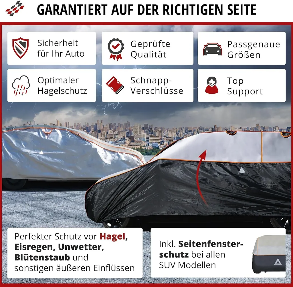 Bâche Voiture Anti-Grêle XXL 100% Polyester Renforcé Perma Protect - 5