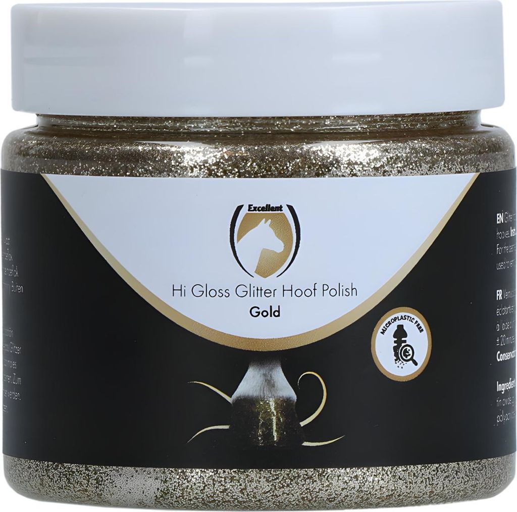 Excellent Horse Hi Gloss Glitter Huflack gold 150 ml