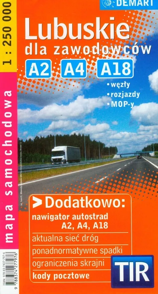 Naviguer en Pologne : Carte Lubuskie pour transporteurs et routiers pro
