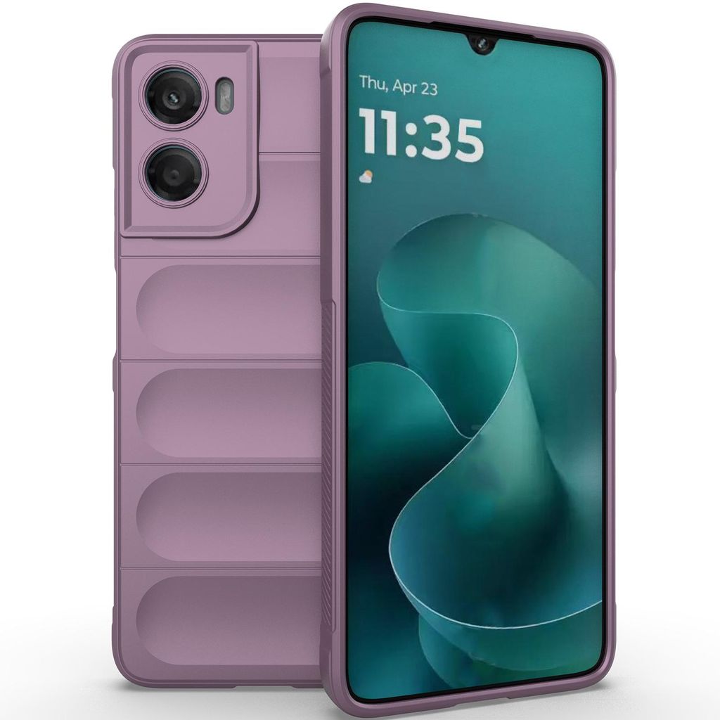 Handyhülle für Motorola Moto G06 Weich TPU Silikon Stossfest Anti-rutsch Hülle Lila
