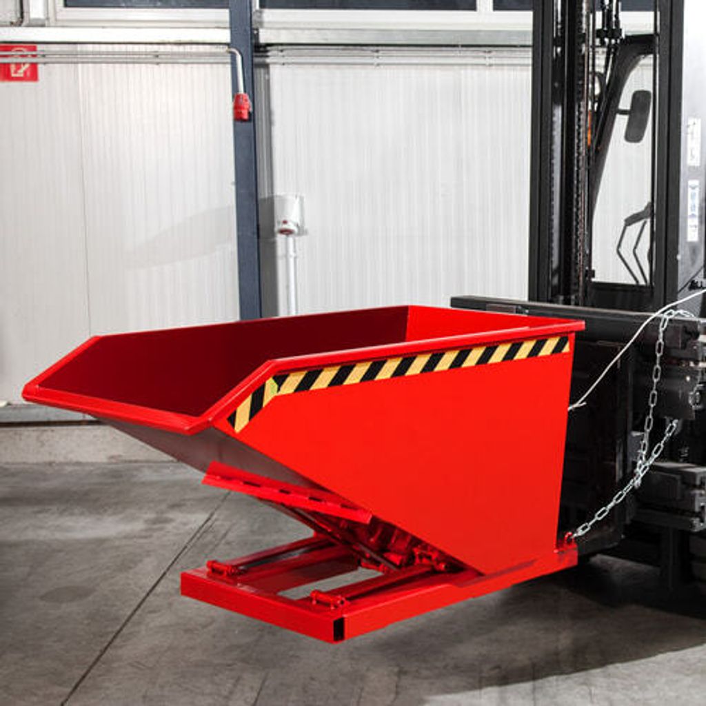 Muldenkippbehälter - Volumen 1.000 l - Traglast 1.200 kg - resedagrün