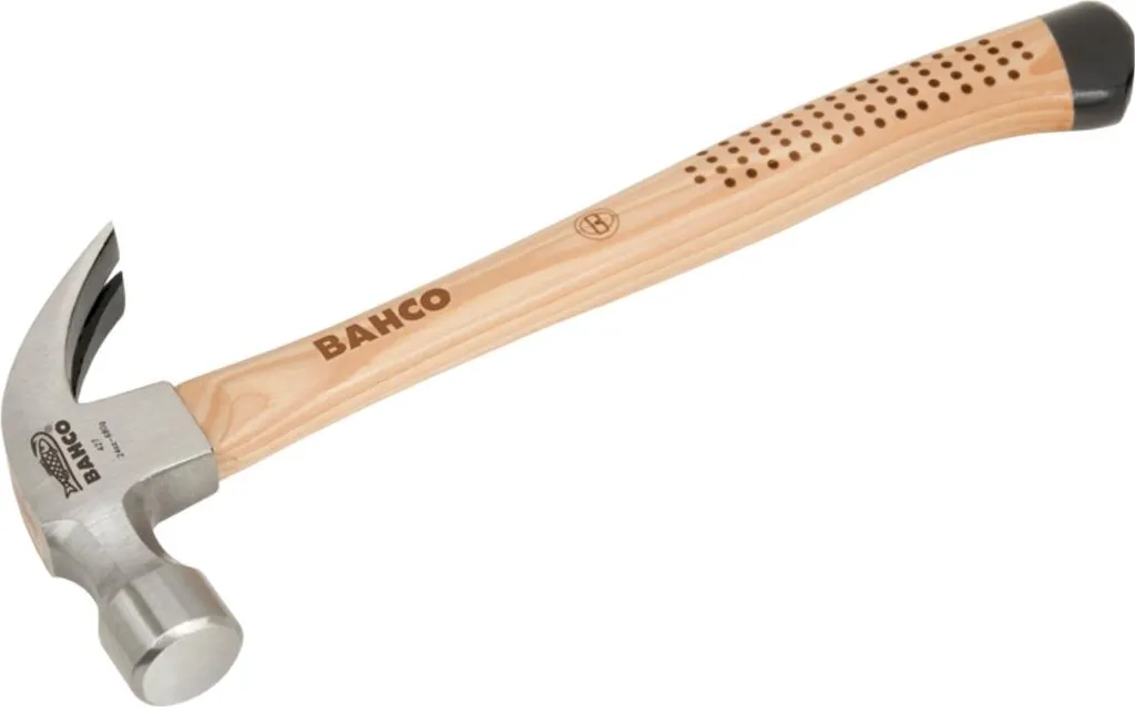 Marteau Bahco 680g manche hickory haute absorption pour charpentier