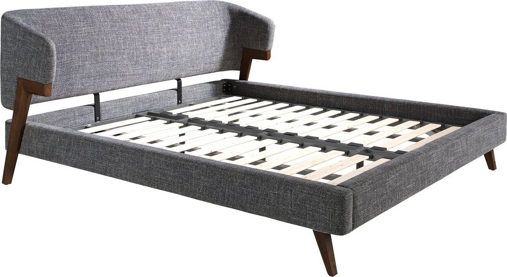 Angel Cerdá Bett aus grauem Stoff 7173