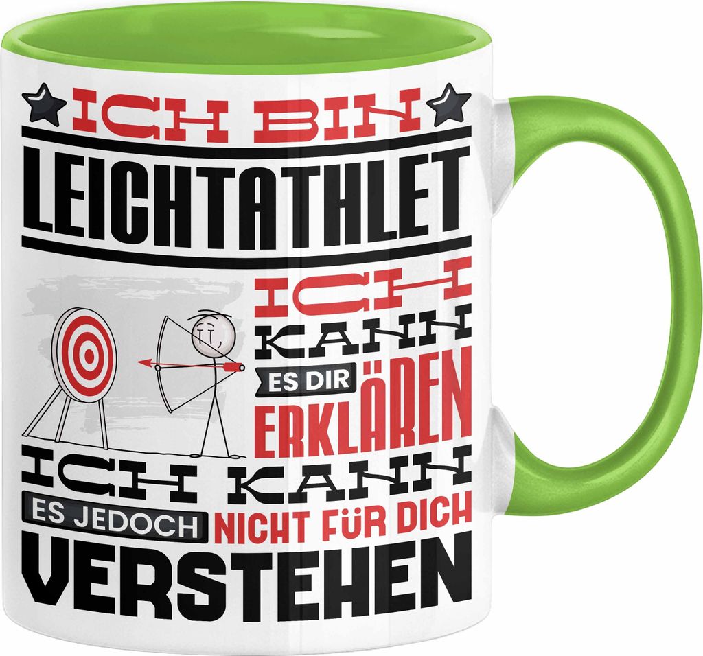 Leichtathlet Geschenk Kaffee-Tasse Geschenkidee für Leichtathlet Ich Bin Leichtathlet Ich Kann Es Dir Erklären Jedoch Nicht Für Dich Verstehen S...