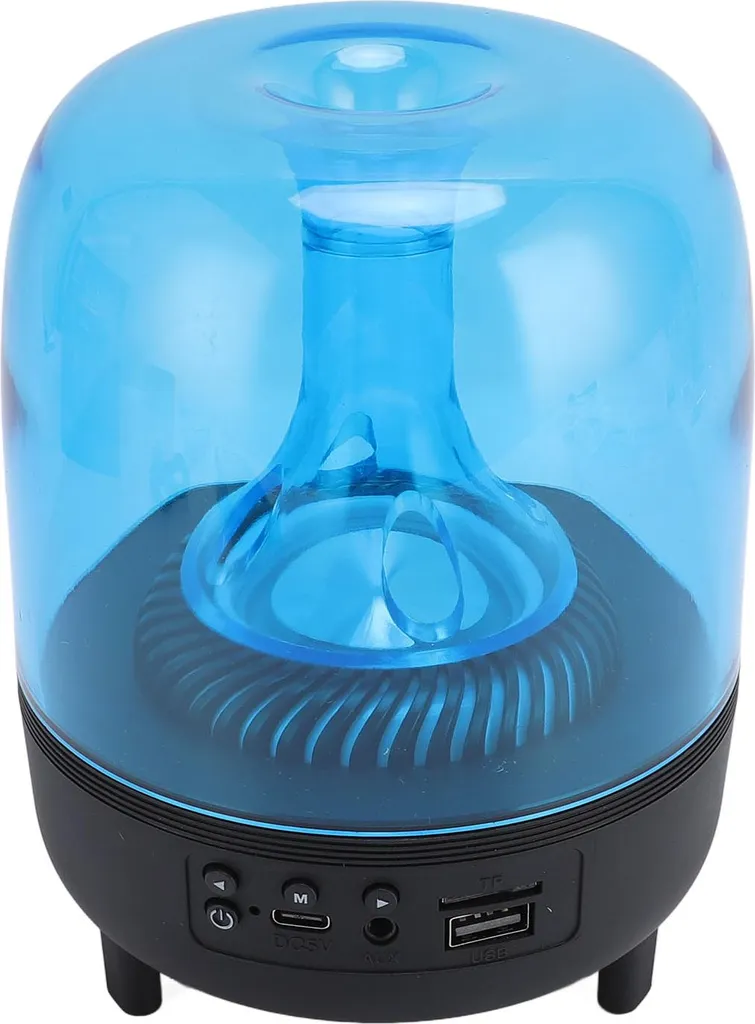 Haut-parleur Bluetooth portable bleu idéal pour décoration et ambiance