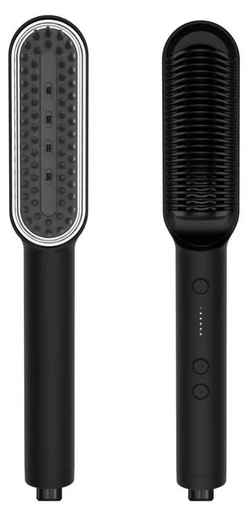 Brosse lissante ionique pour un coiffage rapide 45W INF - Noir Voyage