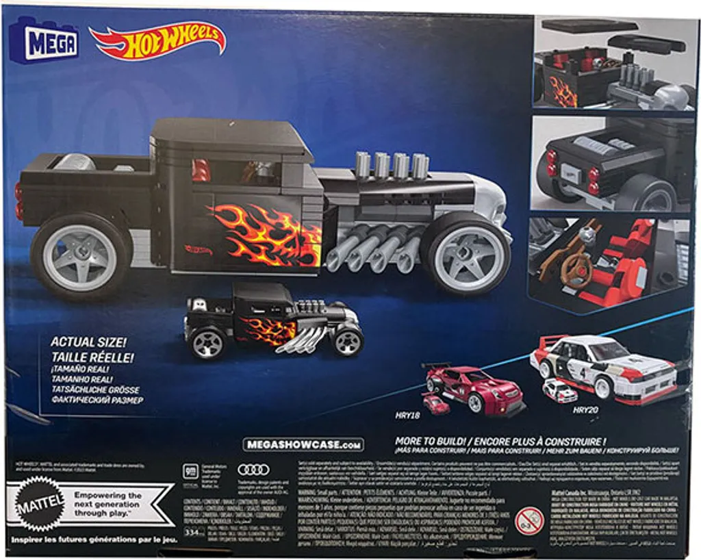 Hot Wheels Bone Shaker Mattel 413620 Set de Construction 334 Pièces 1:24