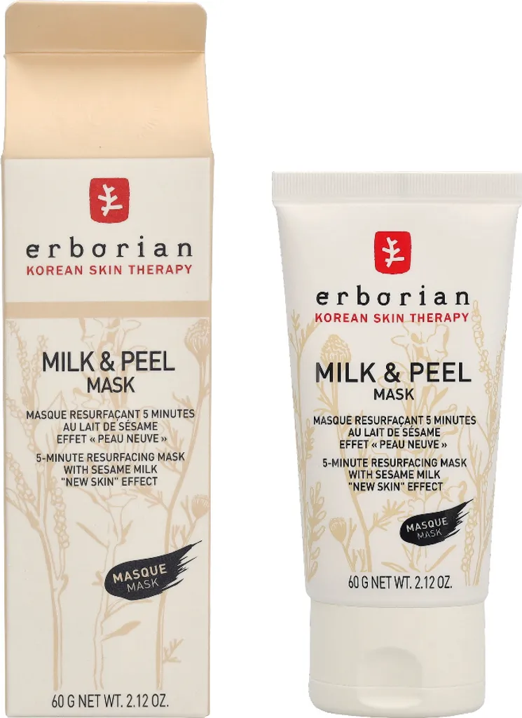 Erborian Milk & Peel Masque Exfoliant Resurfaçant Visage 60ml Éclat