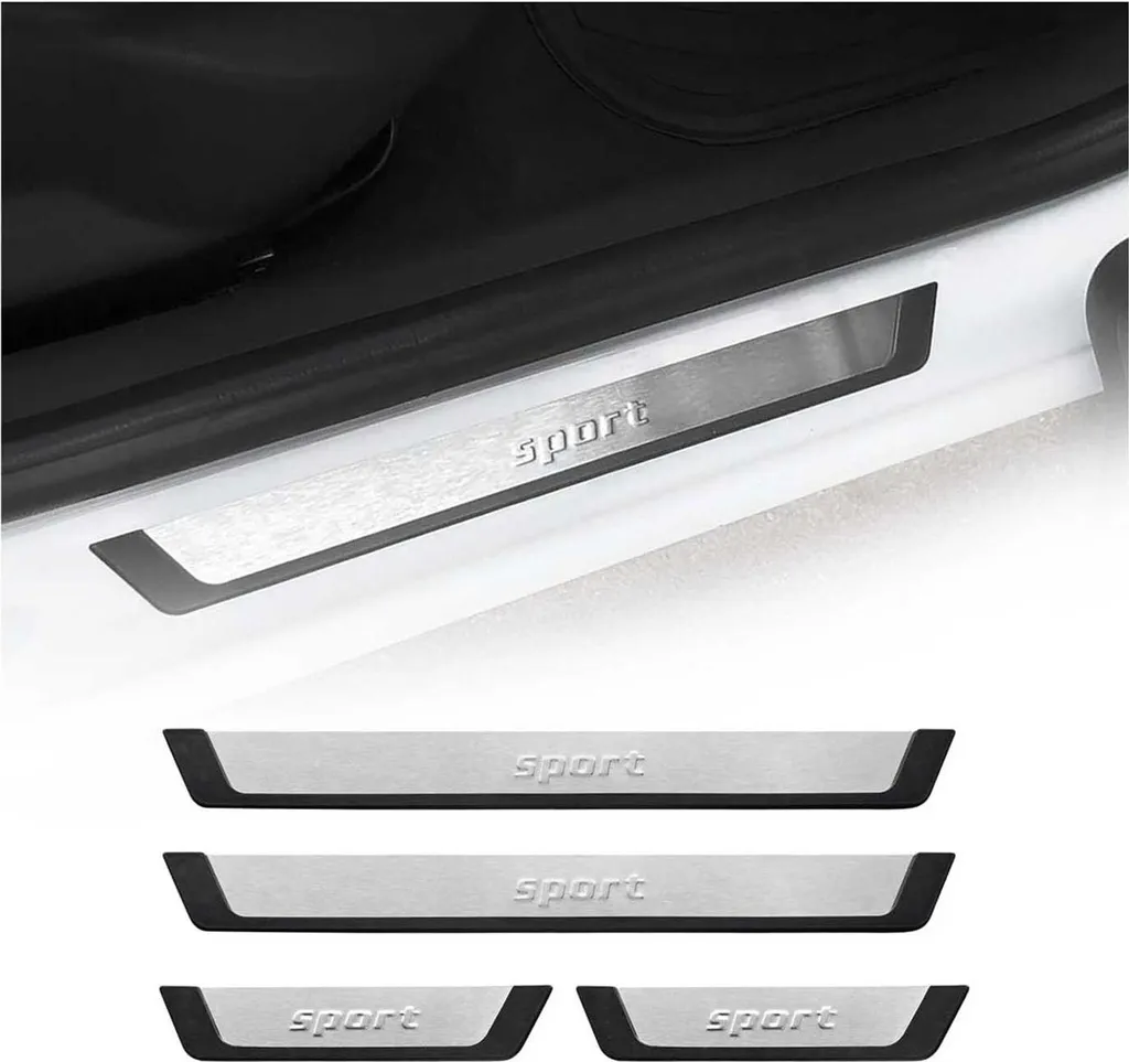 Protezione Soglie Porta Fiat 500L 500X Sport 4 Pezzi Cromo Acciaio