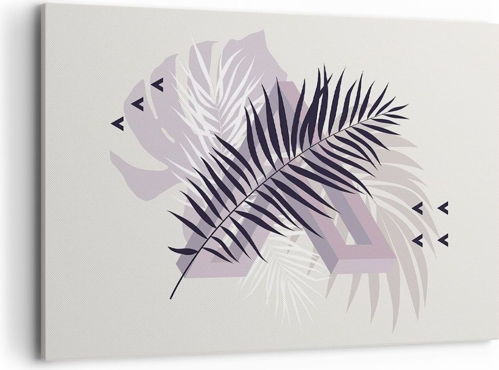 Bild auf Leinwand - Leinwandbild - Einteilig - Grafiken Blatt Buntstift - 100x70cm - Wand Bild - Wanddeko - Wandbilder - Leinwanddruck - Bilder - W...