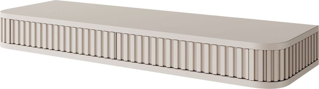 Selsey Ovarlo - Schminktisch hängend mit 2 Schubladen, Greige, 113 cm