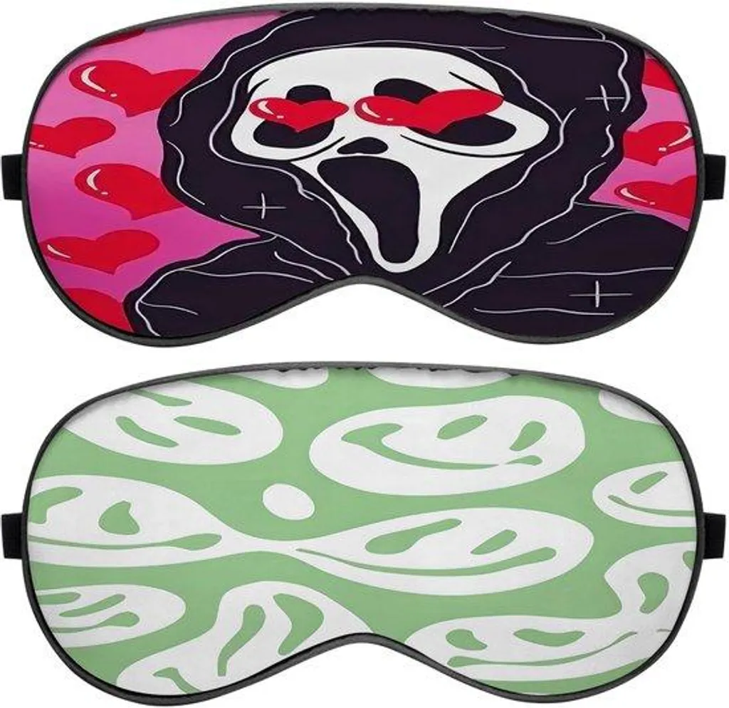 Masque de repos pour voyage en avion et sommeil profond en soie
