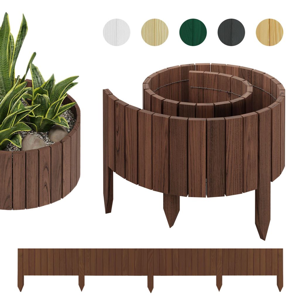 be4nature Rollborder 200 x 40 cm Marron foncé Clôture de Image du produit 
