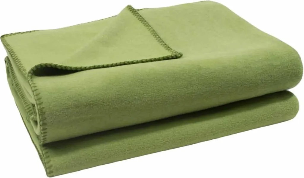 Zoeppritz Basis Soft-Fleece Coperta Verde 180x220 - Morbidezza Originale