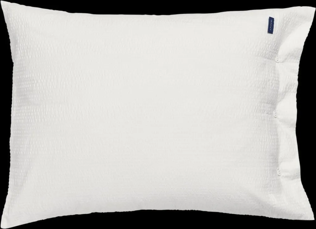 Taie d'oreiller anti-transpiration GANT Seersucker 80x80 blanc