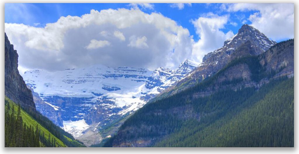 Glasbilder 120x60 Wandbild Druck auf Glas Gebirge Landschaft
