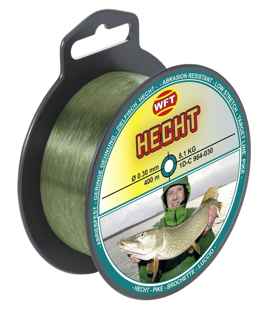 WFT Zielfisch Hecht 400m 0,30mm 8,1kg grün - Angelschnur