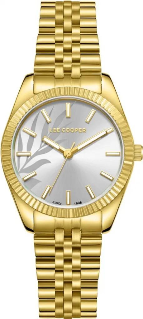 Montre Lee Cooper LC08102.130 dorée avec cadran raffiné et bracelet acier