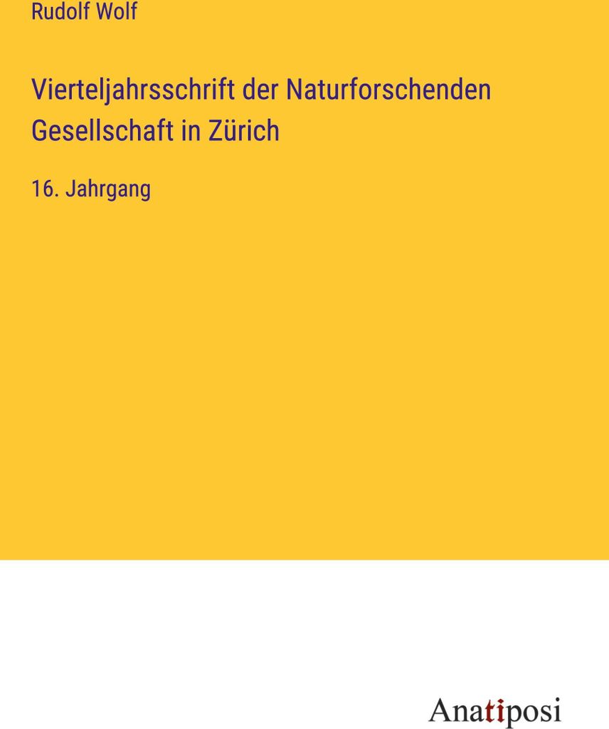 Vierteljahrsschrift der Naturforschenden Gesellschaft in Zürich