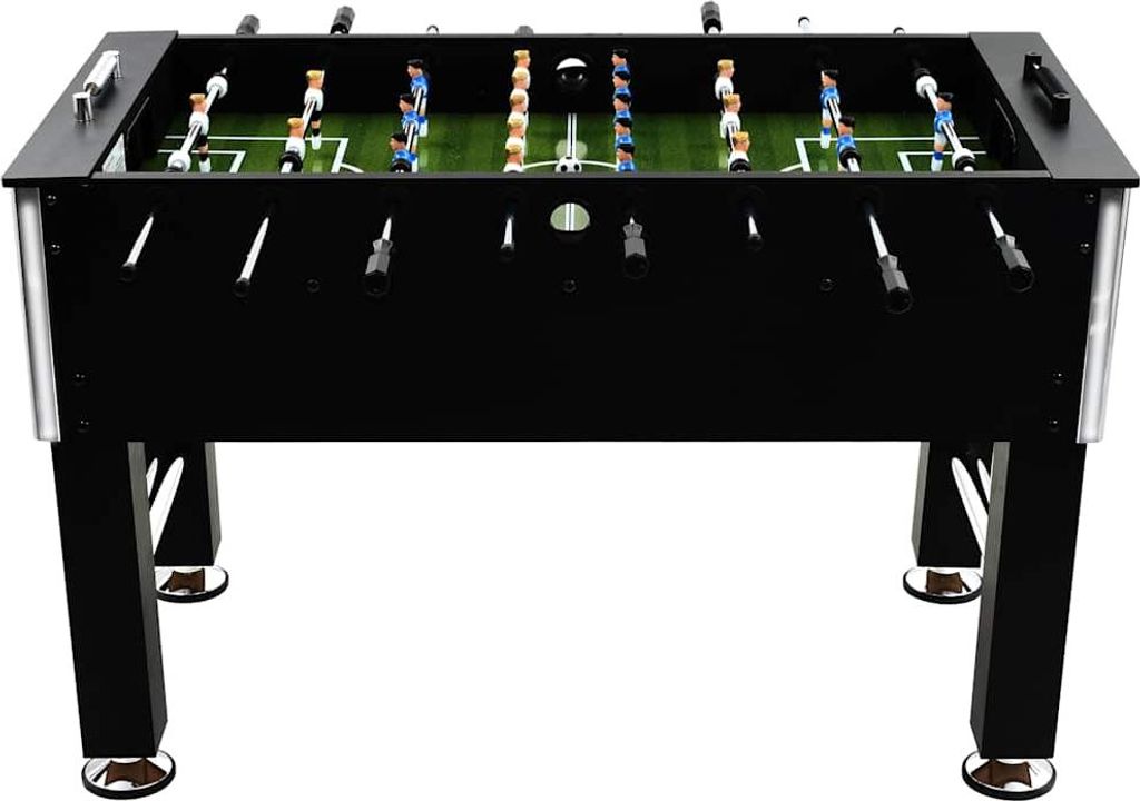 vidaXL Stolný futbal Oceľ 60 kg 140 x 74,5 x 87,5 cm Čierna Obrázok produktu 