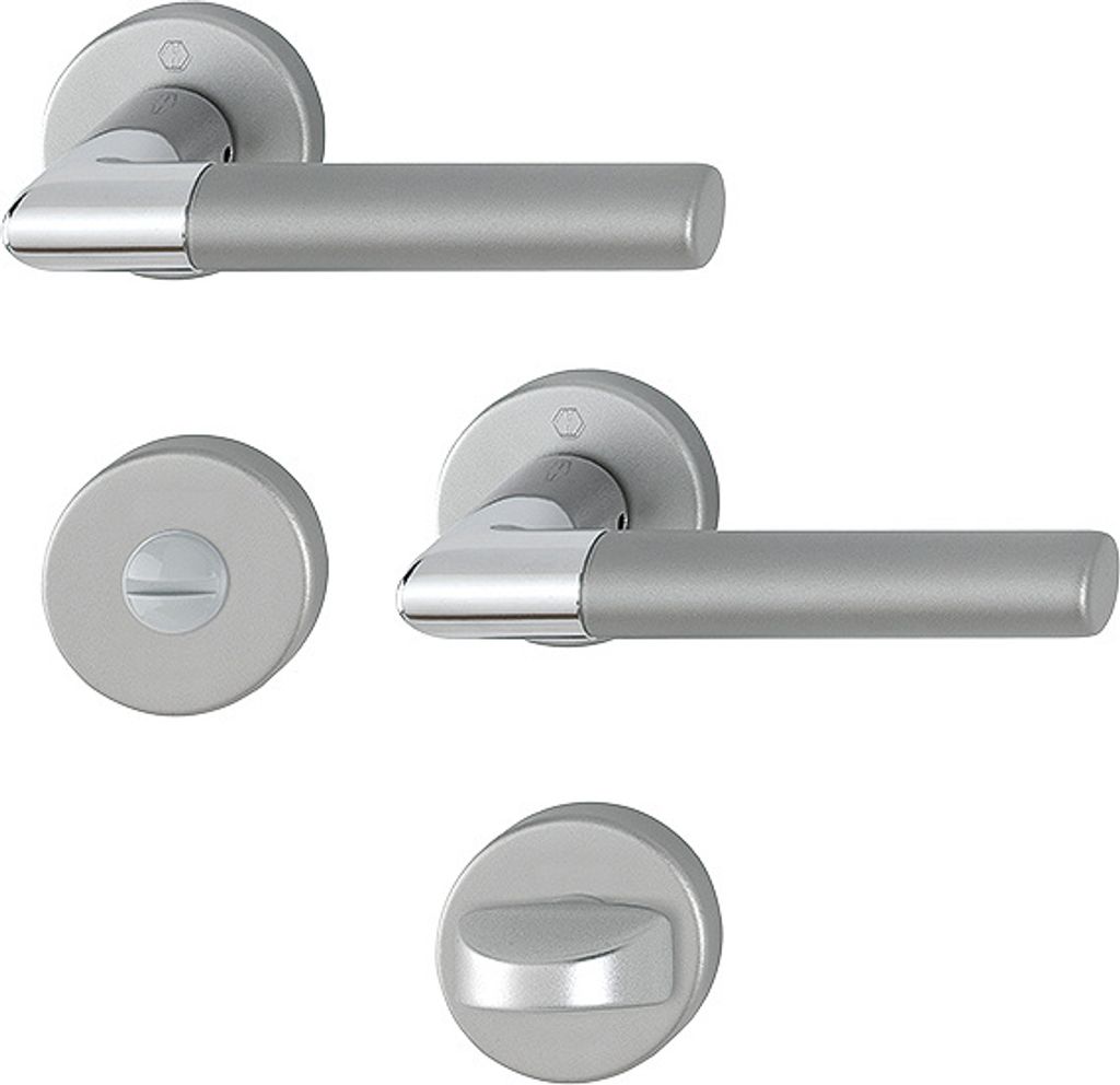 HOPPE Lecce Rosetten-Garnitur 1405/42KV/42KVS (Lochung: WC) Produktbild 