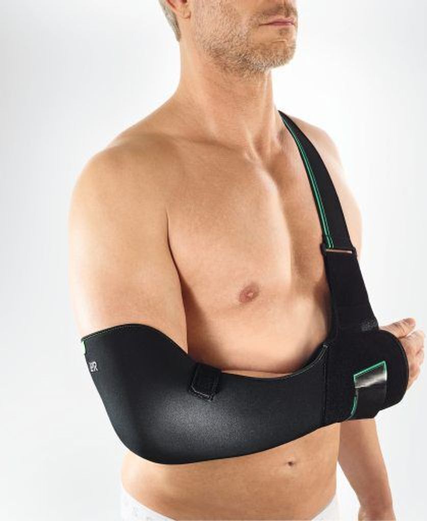 Schultergelenkorthese Cellacare Gilchrist Sling Classic schwarz-grün>>>>Gr. 5