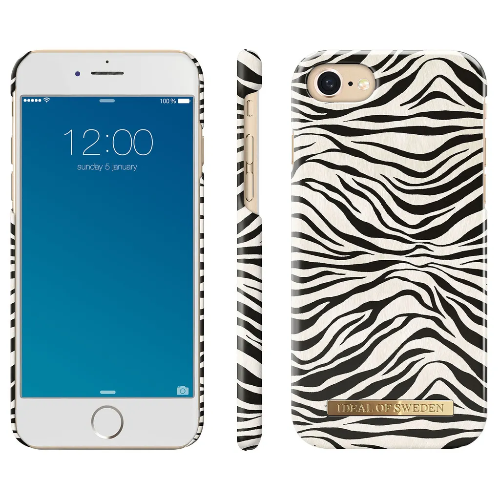 Coque Zafari Zebra pour iPhone SE et 8 avec doublure microfibre douce - 2