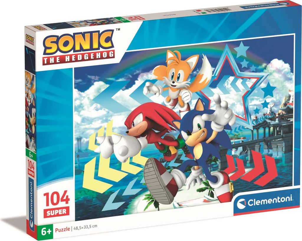 Puzzle 104 elementy Super Kolor Sonic Obrázek produktu 