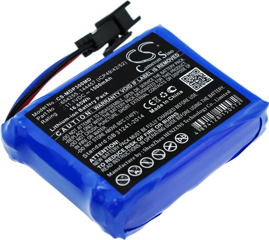 Batterie de Rechange Médicale pour Pompes Medcaptain MP-30A et MP-60T