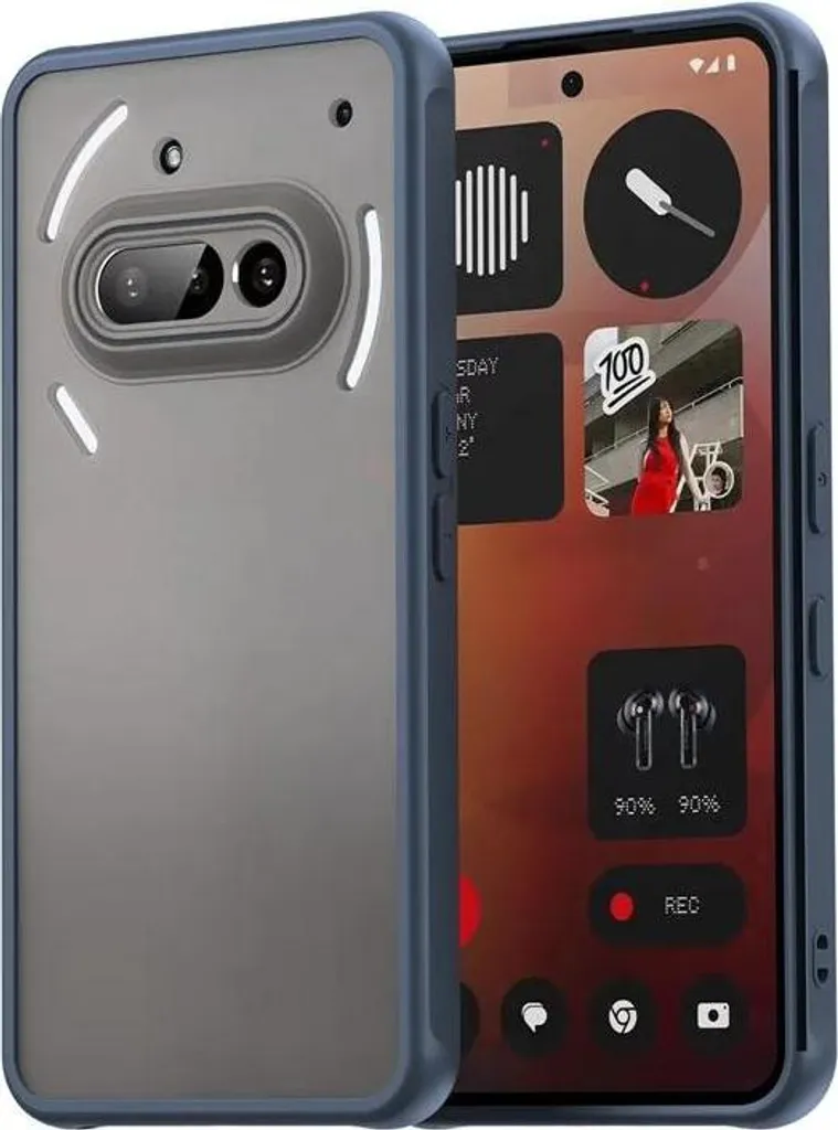 Nothing Phone (3a) Cover Phonesta AirFrost Blu Opaco | Eleganza Pura