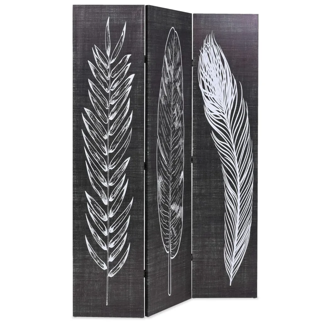 Paravent intérieur pliable 120x170 cm plumes pour séparer vos pièces de vie
