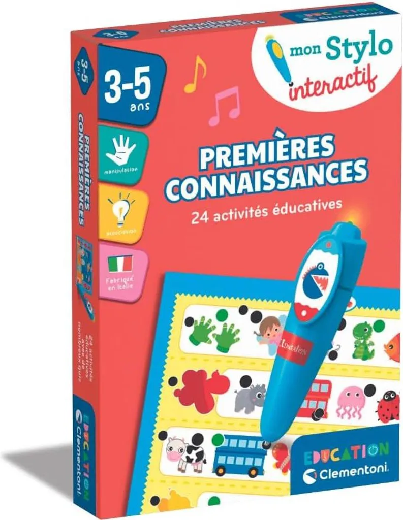 Stylo Interactif 1E Connaissance Clm avec Capteur Optique Intelligent