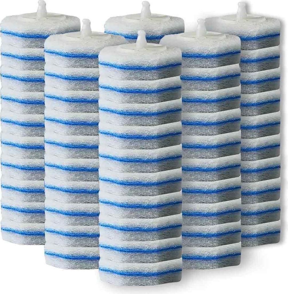 Toilettenstab-Nachfüllpackungen für Clorox, 60 Stück, Einweg-Toilettenbürste, Ersatz-Reinigungsschwammkopf, Ersatz-Schwammkopf, Toilettenhygien...