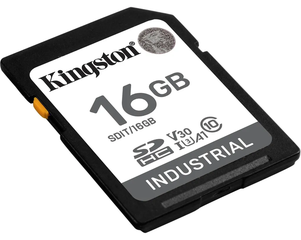 Carte SD 16 Go Kingston pour Automatisation et Systèmes Embarqués Extérieurs