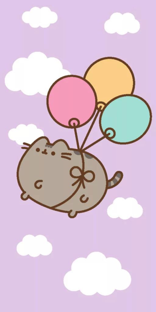 PUSHEEN Handtuch mit Katze aus 100 % Baumwolle, 70 x 140 cm Produktbild 