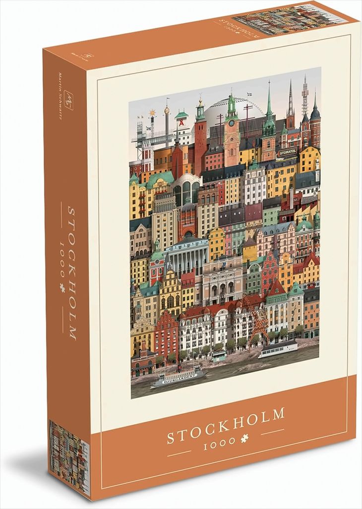 Martin Schwartz Puzzle Štokholm, mesto Puzzle Švédsko, 50 x Obrázok produktu 