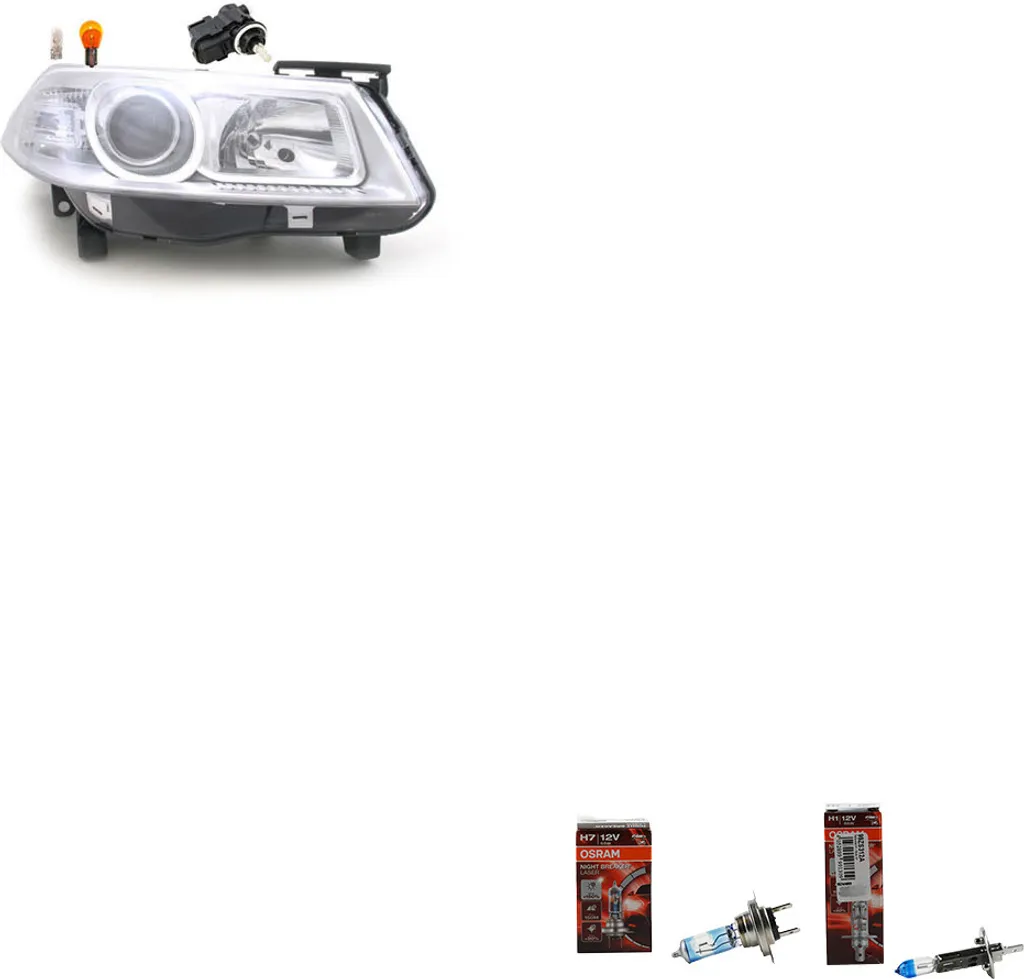 Kit Sicurezza Notturna Megane II: Faro Destro Johns + Lampada Osram